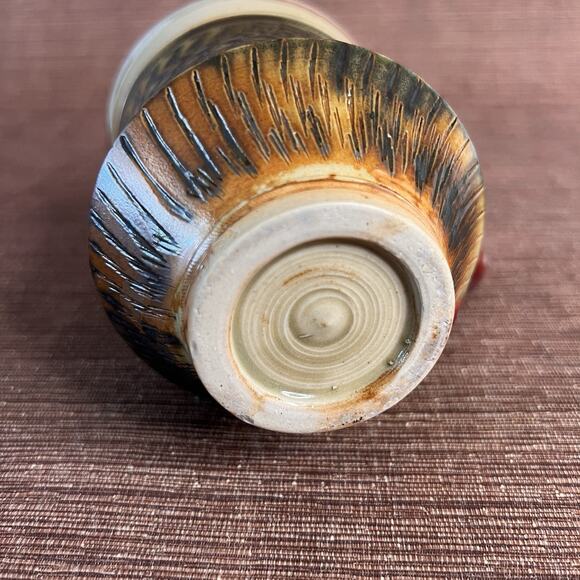 Studio Pottery Stoneware Mug-Tapered Base-Artisan Ceramic Drinkware - Picture 8 of 8